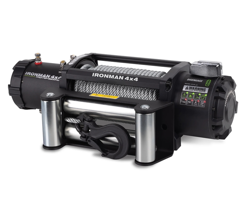 El-spil Frontier 9500 LBS (4310KG) 12v med stål wire fra Ironman4x4