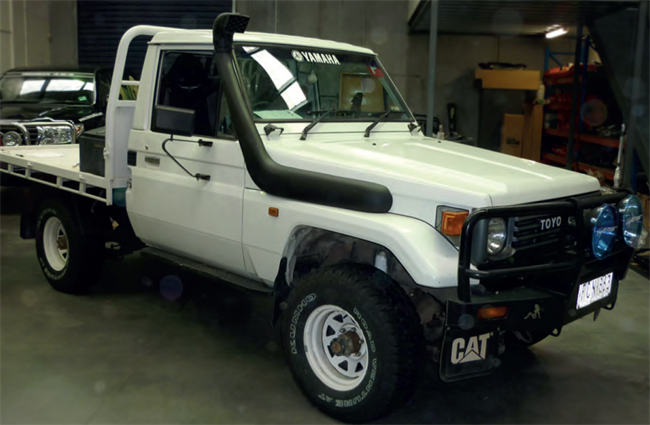 Snorkel - Ironman Airforce til Toyota Landcruiser 71, 73, 75, 78 og 79 før årgang 2007 4.2L diesel