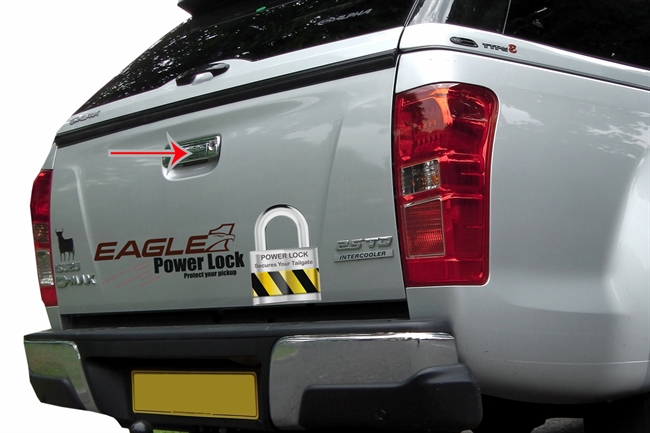 Centrallås "Powerlock" til bagklap på Isuzu D-max årg. 12+