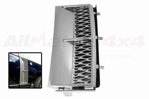 Luftindtagsrist i krom RH - RRL322 Fra TERRAFIRMA til Range Rover Årgang 2002 - 2009