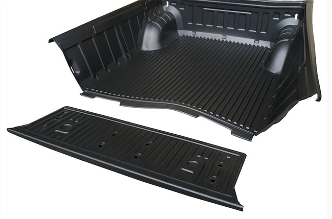 Ladindsats/bedliner - Over rail kompatibel med originale lastkroge til Mitsubishi L200 Double Cab Årgang 2009-2015