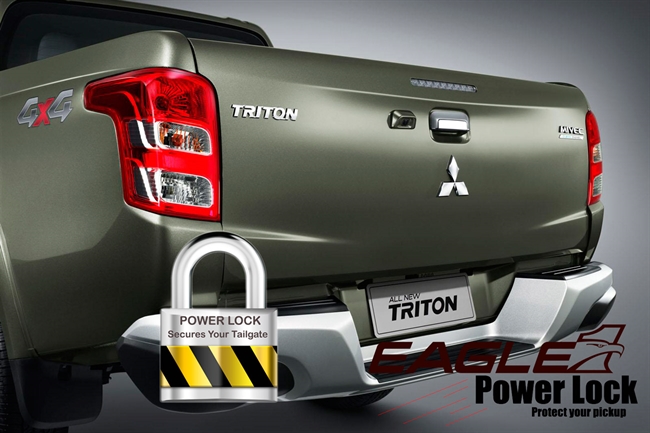 Centrallås "Powerlock" til bagklap på Mitsubishi L200 årg. 19+