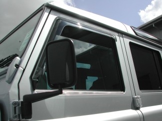 Vindafviser/Wind deflectors - Front til Land Rover Defender