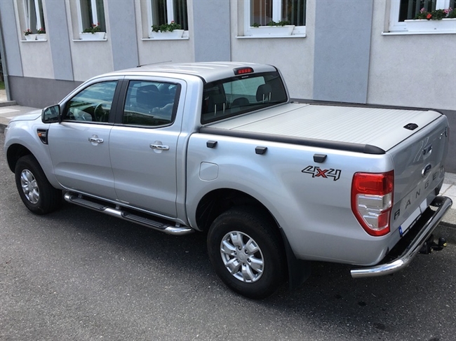 Roll cover sølv Mountain Top fra RealTruck til Ford Ranger D/C Årgang 2011-
