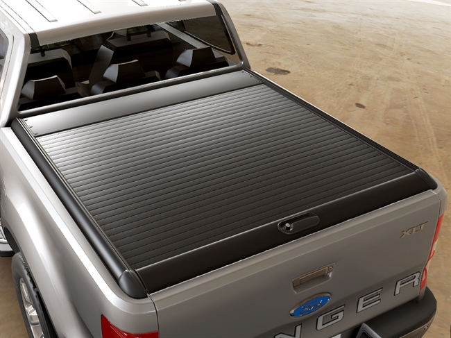 Roll cover Mountain Top Sort fra RealTruck til Ford Ranger D/C Årgang 2011-