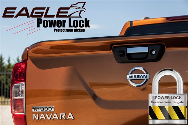 Centrallås "Powerlock" til bagklap på Nissan Navara NP300 årg. 15+ & Mercedes X-Class årg. 17+