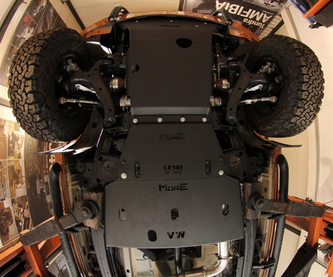 Undervognsbeskyttelse - Reduktionsgear i stål til Volkswagen Amarok 2009+