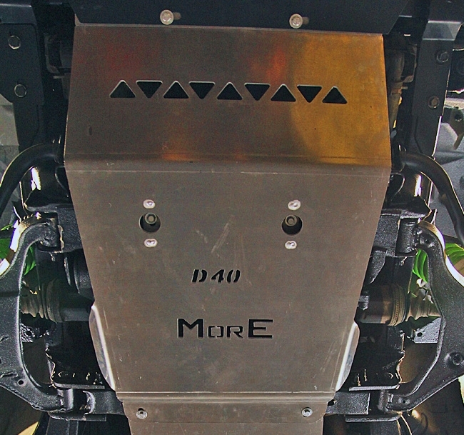 Undervognsbeskyttelse - Motor i stål til Nissan Navara D40 05-10