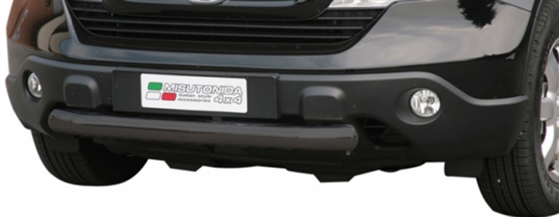 Beskyttelsesbar til forkofanger i rustfri stål - Sort til Kia Carens årg. 08+