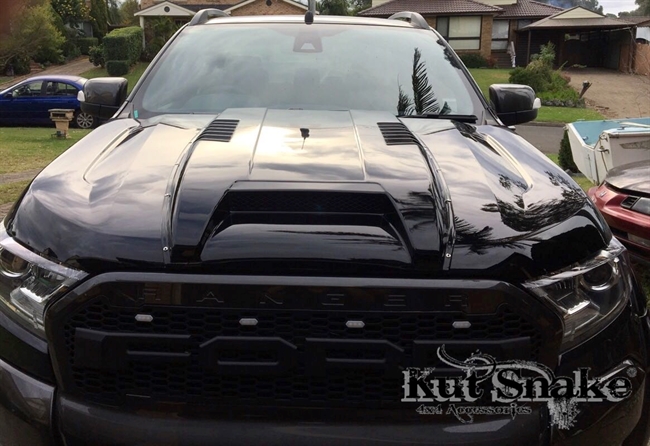 Motorhjelms facelift til Ford Ranger PX I årg. 12-16