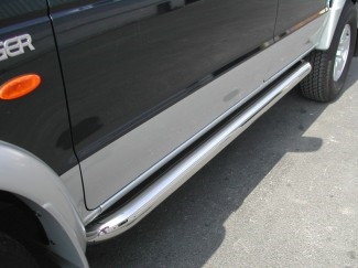 Trinbrædder/Side Bars i rustfri stål til Ford Ranger & Mazda B2500/BT50  Double Cab årg. 1999-2011