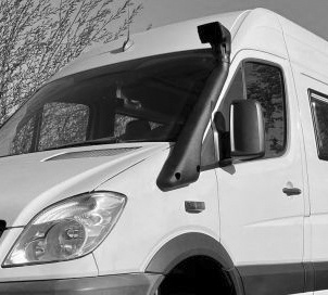 Snorkel fra Safari til Mercedes Sprinter Årgang 2006-2013 Alle motorer LHD