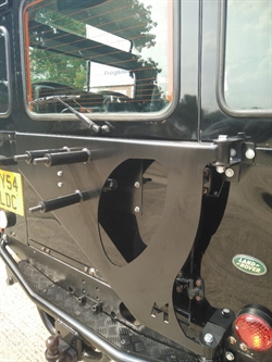 Reservehjulsophæng/Spare wheel carrier (swing away) til Land Rover Defender