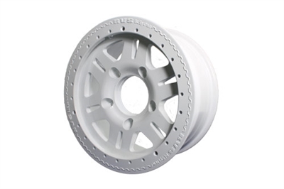 Alu. fælg Terrafirma bedlock hvid 7x16" 5-165