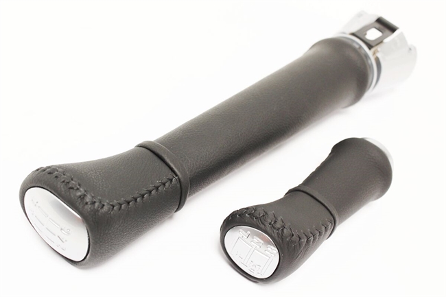 Gearstangssæt i læder med alu top til Land Rover Defender "Puma" MT82 og LT230