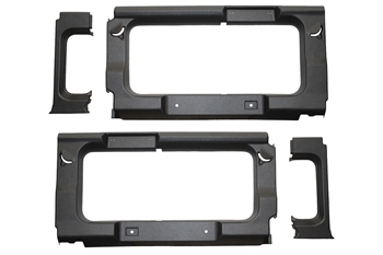 Vinduespanel med ruder - Bagdør Grå til Land Rover Defender Årgang 1986+