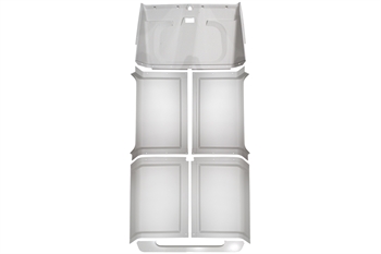 Himmel i lysegrå fire dele til Land Rover Defender 110 Årgang 1986-2016