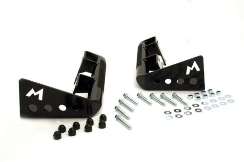 Hjørnebeskyttelse til bagkofanger - Et par kraftige H/D bagkofangerhjørner pulverlakeret sort til Land Rover Defender 90 uden SWC