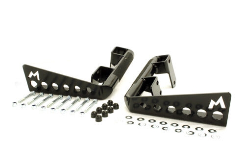 Bagkofangerhjørner - kraftige Pulverlakeret/sort til Land Rover Defender 110 uden SWC