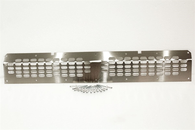 Frontgitter - Nederst front i rustfri stål til Land Rover Defender med aircon 