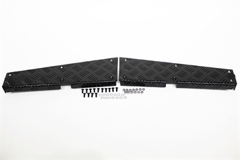 Beskyttelsesplader - bagerste hjørner i aluminium til Land Rover Defender Årgang 1986-2006