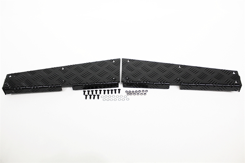 Beskyttelsesplader - bagerste hjørner i aluminium til Land Rover Defender Årgang 1986-2006