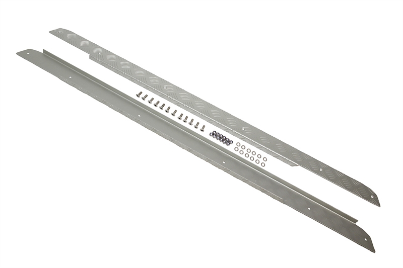 Sidebeskyttelse i aluminium til Land Rover Defender 90 