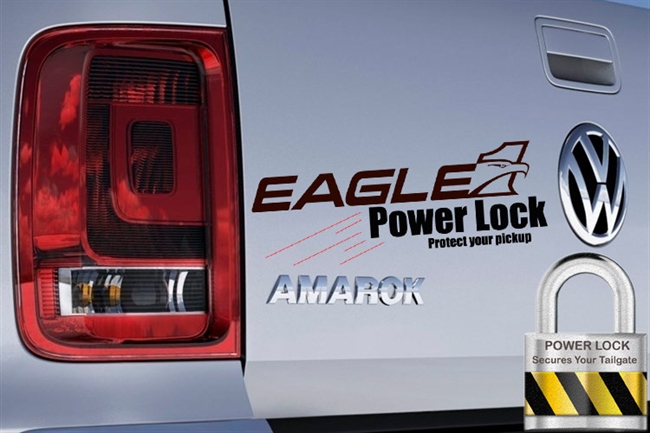 Centrallås "Powerlock" til bagklap på VW Amarok årg. 11+