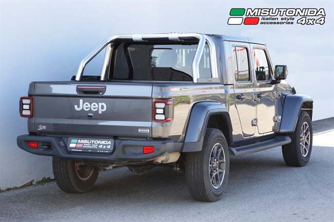 Styrtbøjle/Roll Bar i rustfri stål  - Fås i sort og blank til Jeep Gladiator årg. 20+