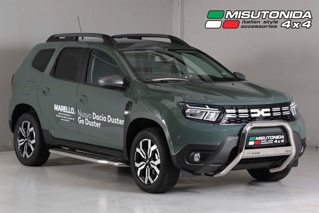 Trinbrædder i rustfri stål - Blank til Dacia Duster årg. 18-23