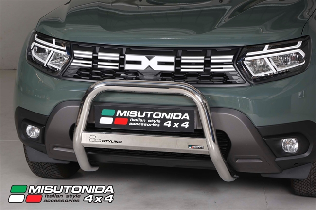 A-bar City - EU godkendt - Blank i rustfri stål til Dacia Duster årg. 21-23