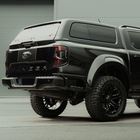 Hardtop fra Aeroklas Pop-out E Tronic med centrallås til Ford Ranger Double Cab Årgang 2023+ 