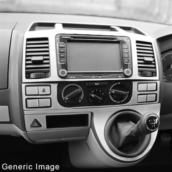 Instrumentbræts opgraderinskit i aluminium til VW Transporter T5 med klimasystem 