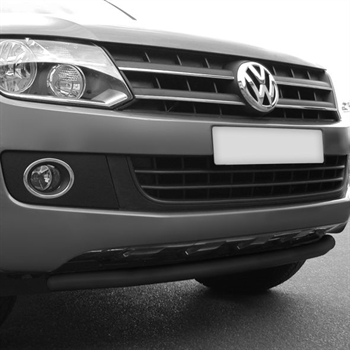 Frontspoiler - sort pulverlakeret 76mm fra Trux til VW Amarok Årgang 2010-2016
