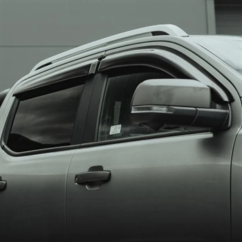 Vindafviser/wind deflector 4 stk. i Dark smoke fra Trux til VW Amarok D/C Årgang 2023+