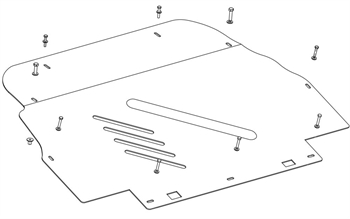 Undervognsbeskyttelse - Motor i Aluminium til Toyota ProAce/ProAce Verso 2.0 DÅrgang 2016+