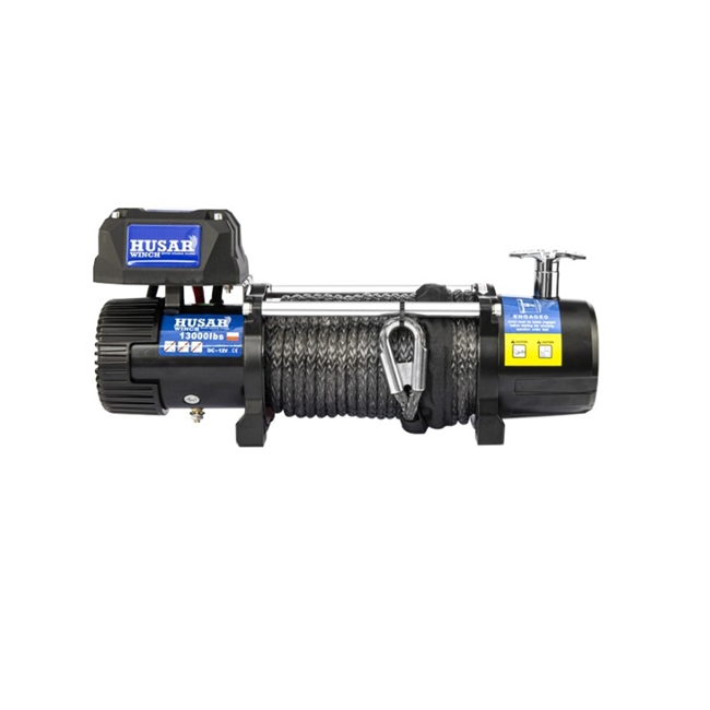 El-spil Husar Winch 13000 24V med syntetisk wire