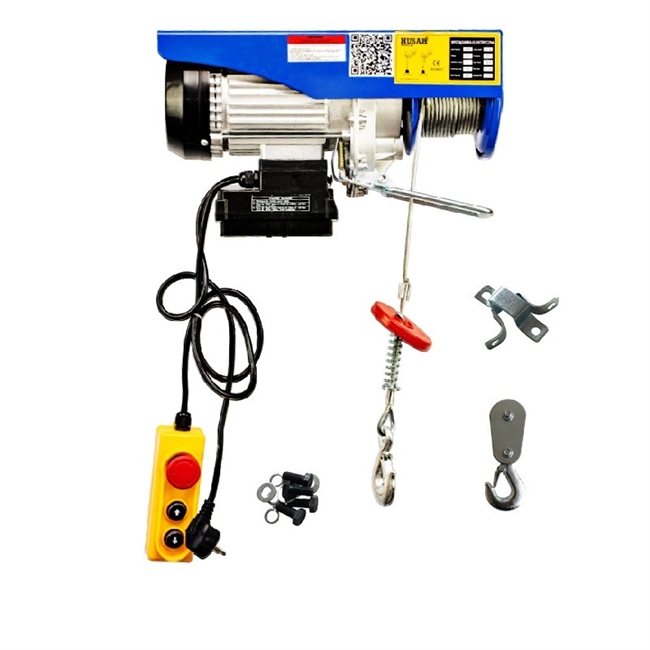 El-spil Husar Winch Værksted/Loft spil med stålwire 300/600