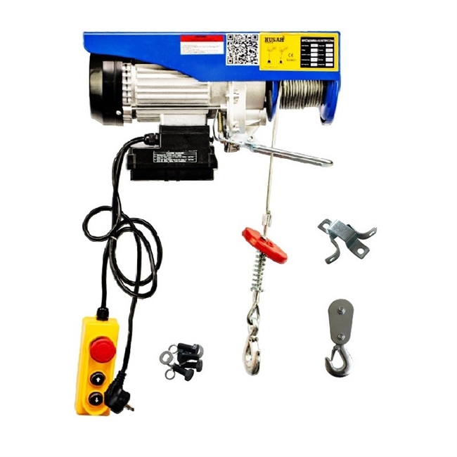 El-spil Husar Winch Værksted/Loft spil med stålwire 400/800