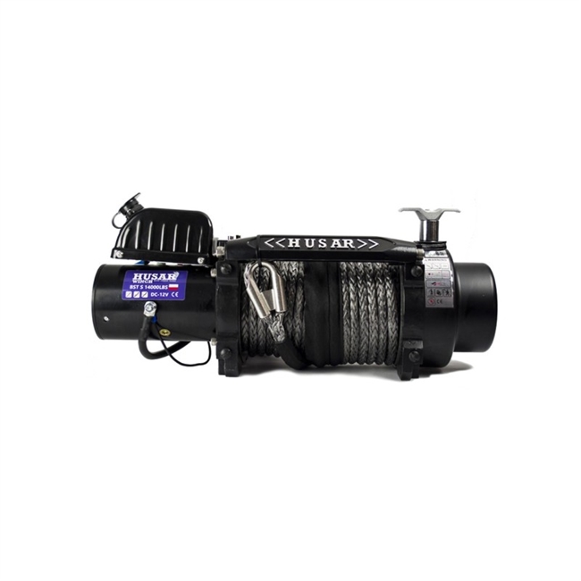 El-spil Husar Winch 14000 12V med syntetisk wire
