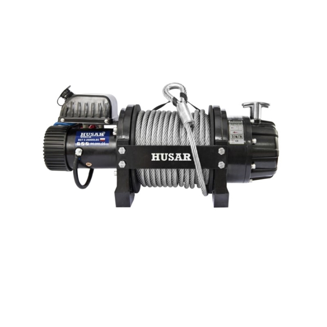 El-spil Husar Winch Truck/Industri 26.000lbs 24V med stål wire