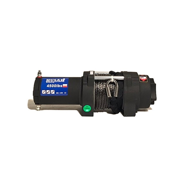 El-spil Husar Winch ATV/UTV 4500 lbs 12v med syntetisk wire