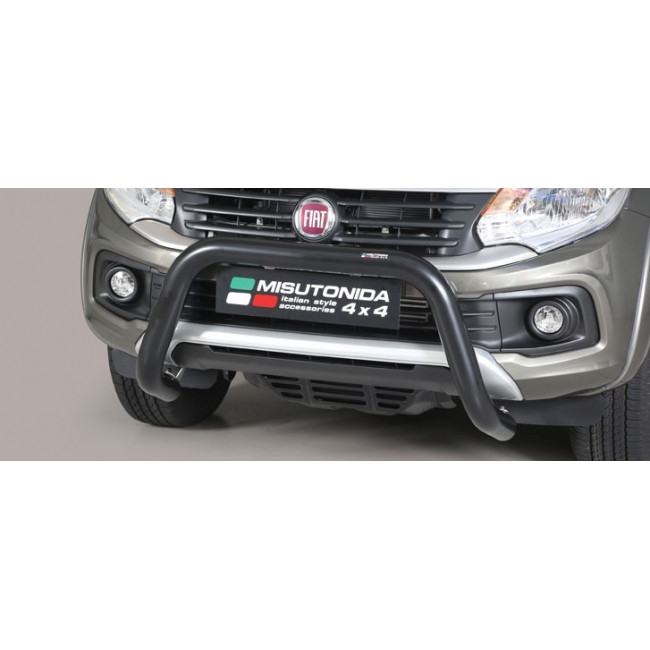 Frontbøjle (Super Bar) - EU godkendt - Sort - i rustfri stål til Fiat Fullback Årg. 16+