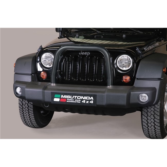 A-bar city  - Sort i rustfri stål til Jeep Wrangler årg. 11+