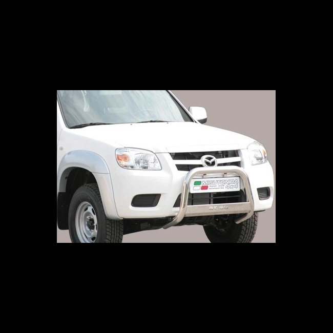 A-bar City med logo EU godkendt - Blank i rustfri stål til Mazda BT50 Double Cab årg. 09-12