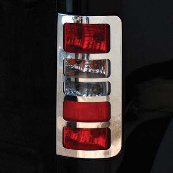 Baglygte covers i rustfri stål fra Trux til Ford Transit Connect Årgang 2002-2009