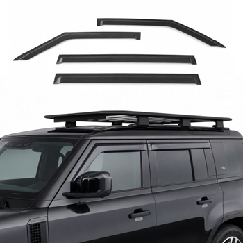 Vindafviser/wind deflector 4 stk. fra Trux til Land Rover Defender 110 Årgang 2020+