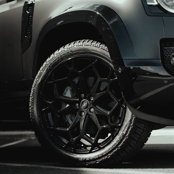 Alufælg 22'' - Venom i satin sort fra Predator til Land Rover Defender 90/110 Årgang 2020+