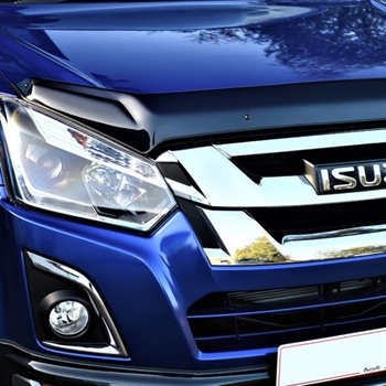 Motorhjelmsbeskyttelse "dark smoke" fra Trux til Isuzu D-Max Årgang 2017-2020