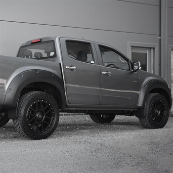 Skærmforøger i matsort fra Trux til Isuzu D-Max Årgang 2017-2020